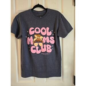 Simply Southern Cool Mom's Club Women's T-Shirt Size Small NWT